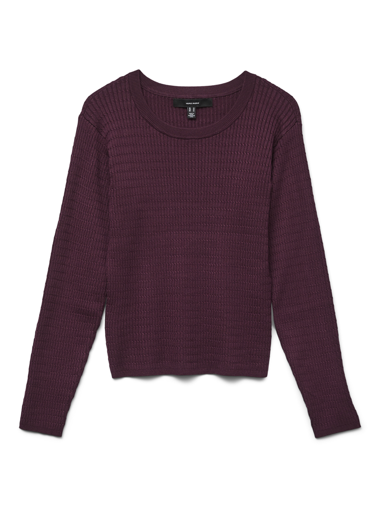 VMSILJE LS O-NECK CABLE PULLOVER - 10331852
