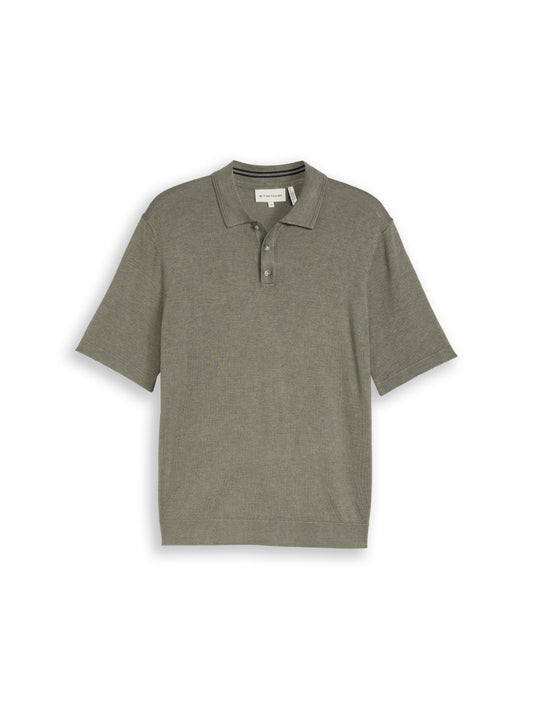 soft knit short sleeve polo - 1051957