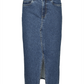 VMVERI HR CALF DENIM SKIRT GA NOOS - 10295731