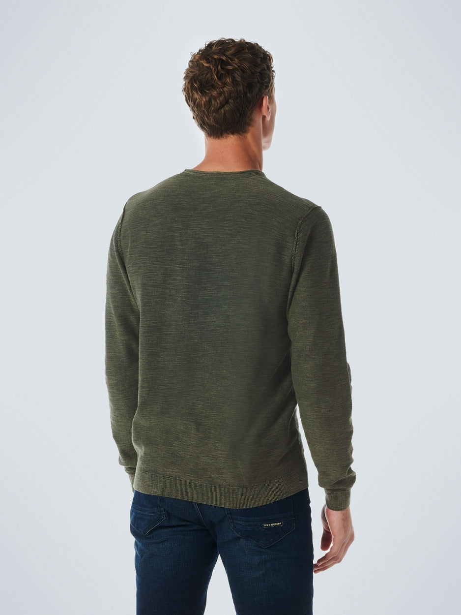 Pullover Crewneck Garment Dyed + St - 21230801SN