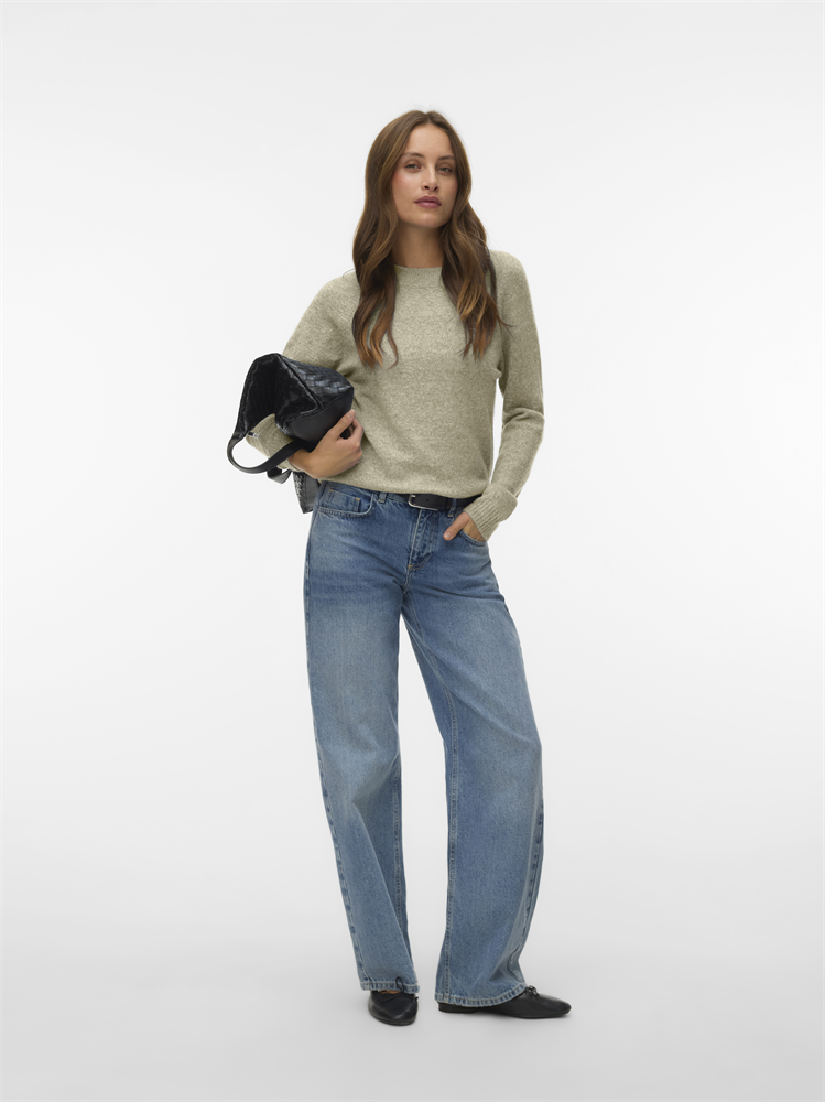 VMDOFFY LS O-NECK BLOUSE GA NOOS - 10201022