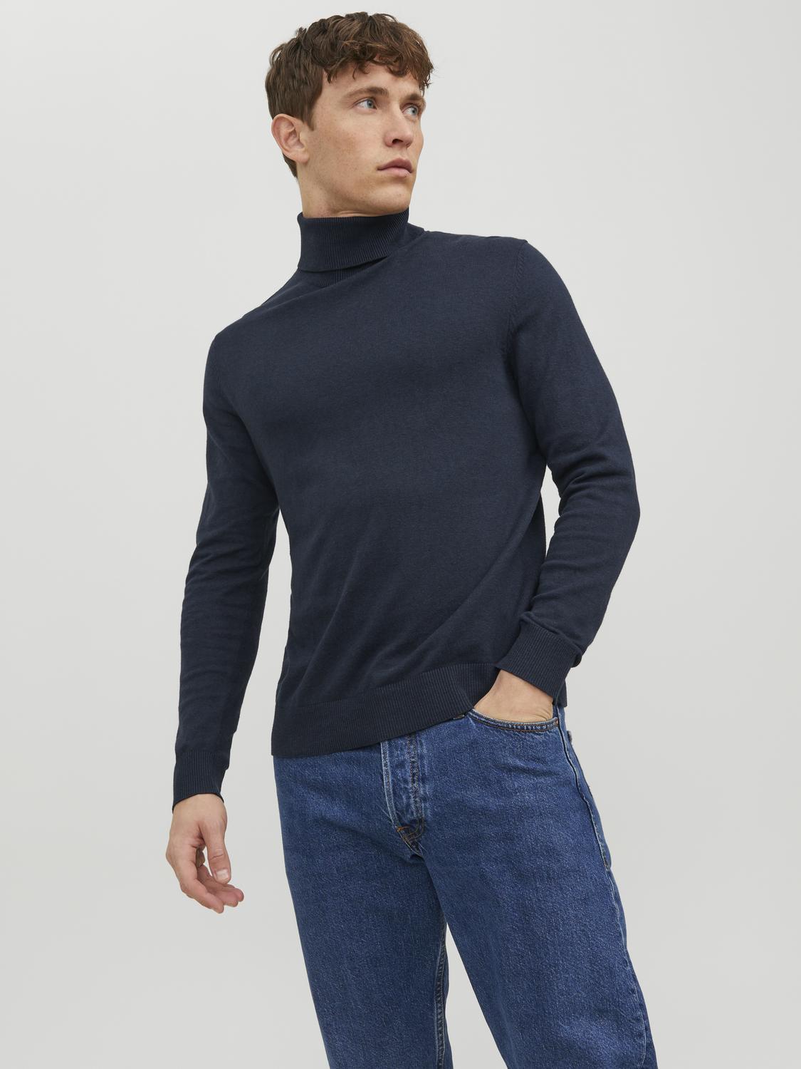 JJEEMIL KNIT ROLL NECK NOOS - 12157417