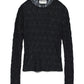 AWTESSY LS O-NECK LACE TOP NOOS - 10334538