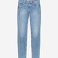 Denim Trouser, mid waist, slim fit, - B01919312109