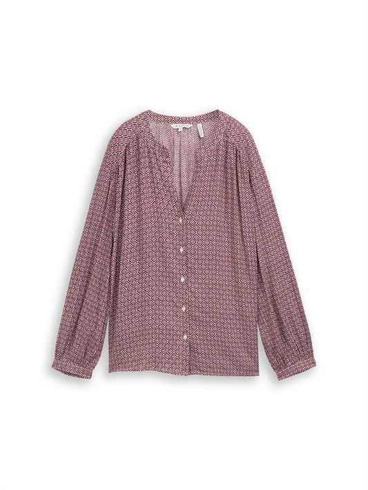 blouse printed longsleeve - 1047584