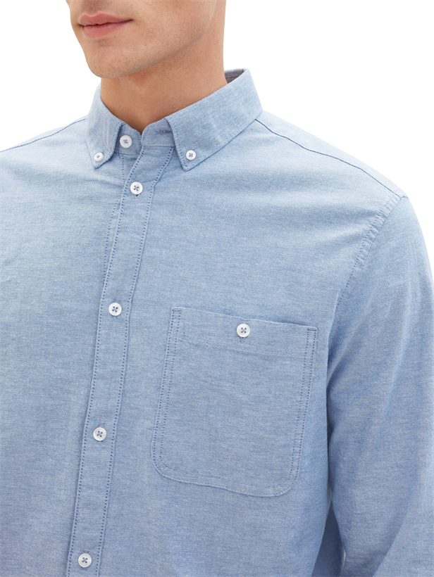 fitted stretch oxford shirt - 1040117