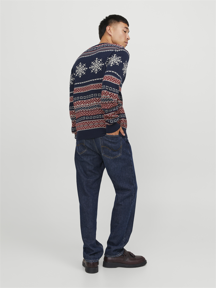 JJXMAS SNOWBALL KNIT CREW NECK - 12248145