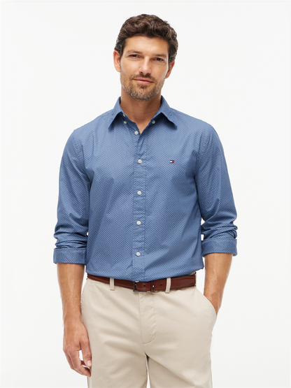 FLEX POPLIN GEO PRINT RF SHIRT - MW0MW44580