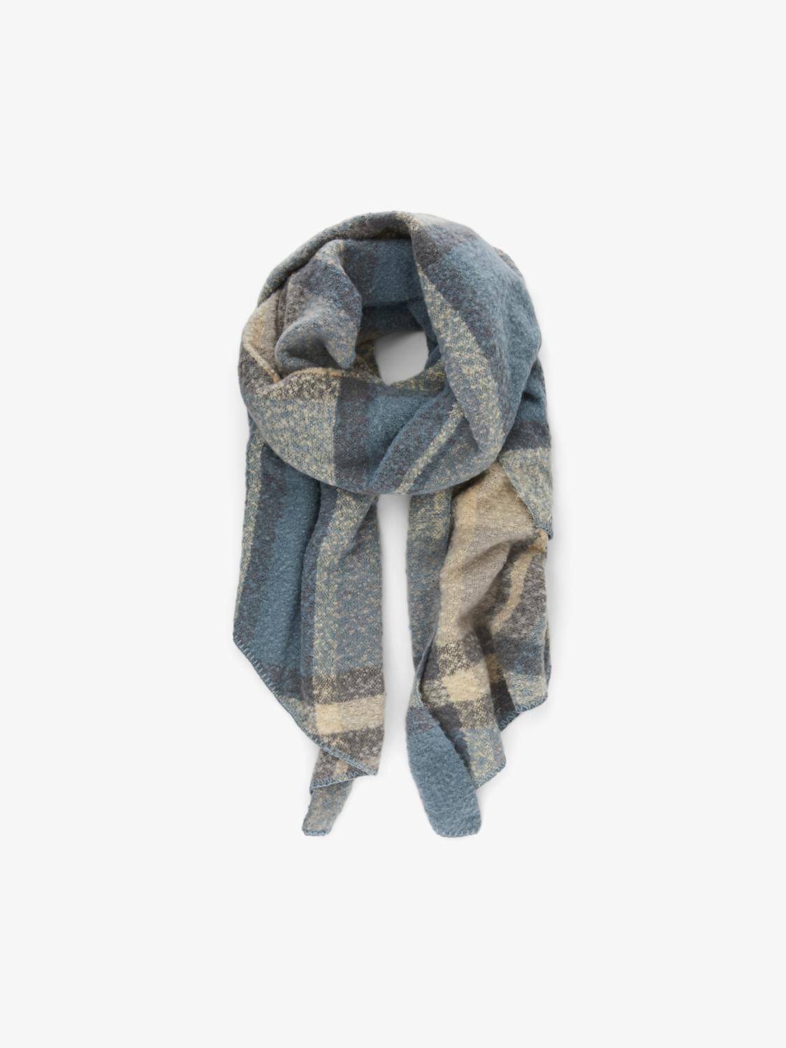 PCPYRON CHECKED LONG SCARF NOOS BC - 17092029