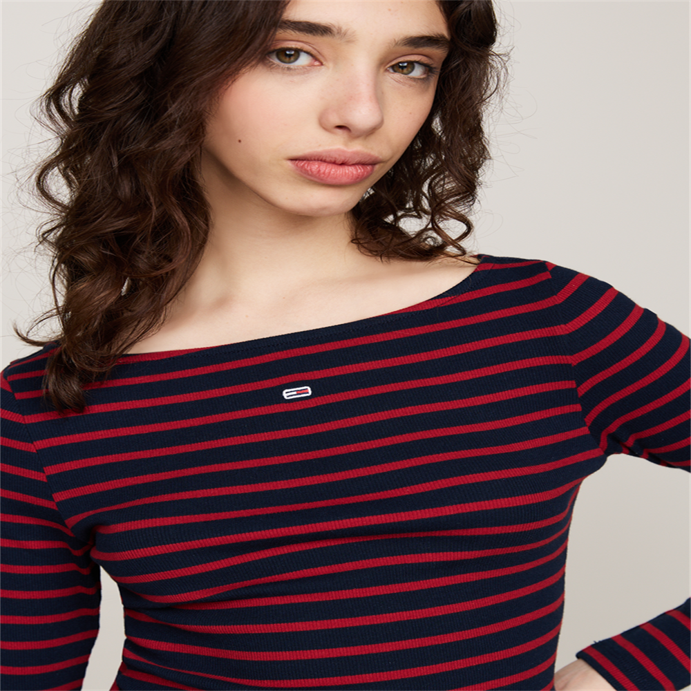 TJW BRETON STRIPE LS - DW0DW19817