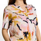 blouse printed shortsleeves - 1049796