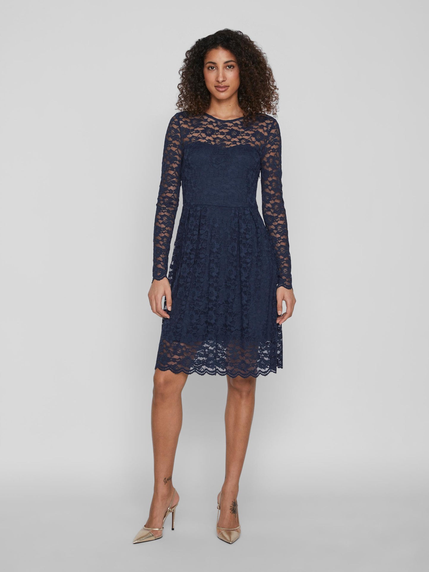 VIKALILA L/S LACE DRESS - NOOS - 14078211