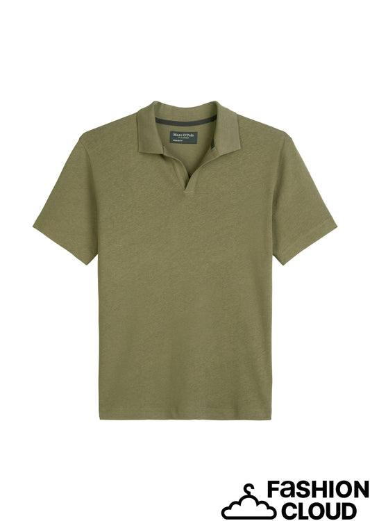 Polo, short sleeve, cotton linen mi - M23209153026