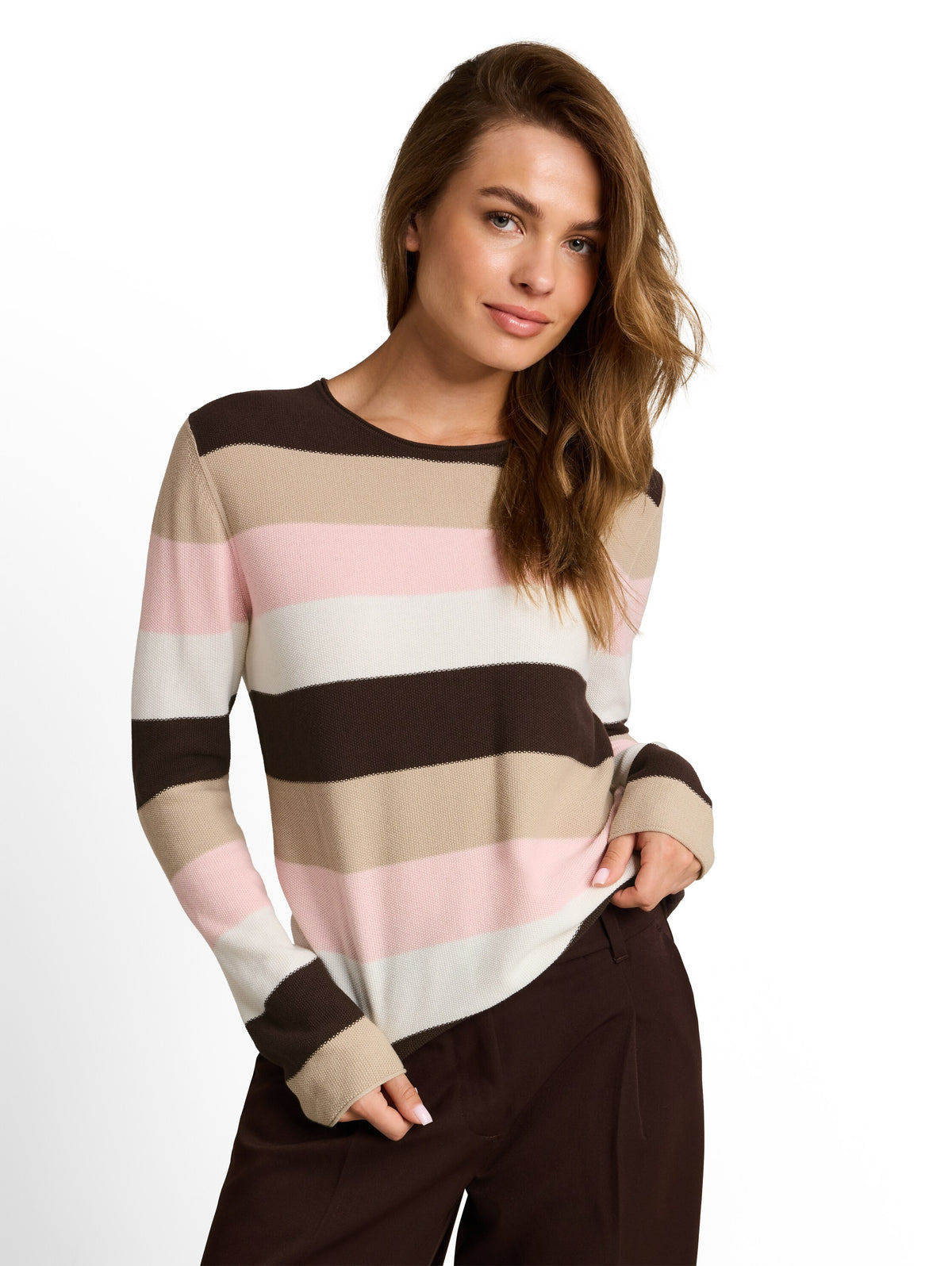 Knit structured striped - 1042952