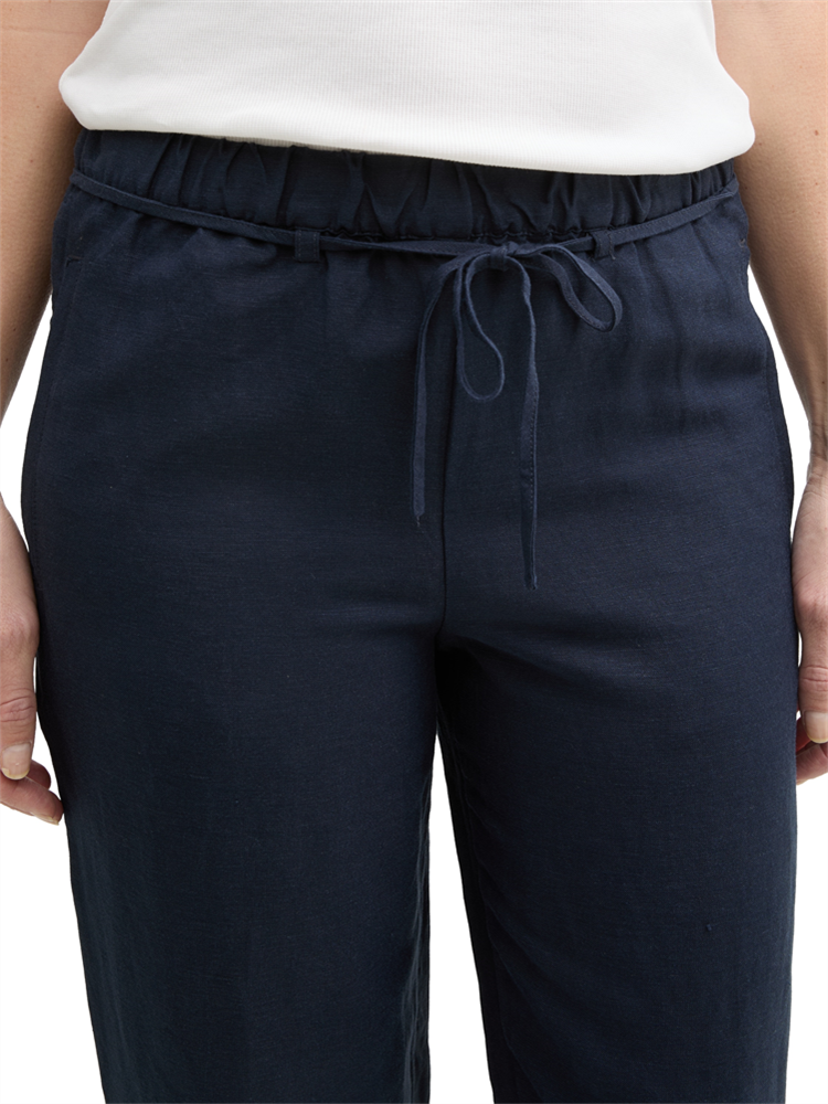 loose fit linen pants - 1046498
