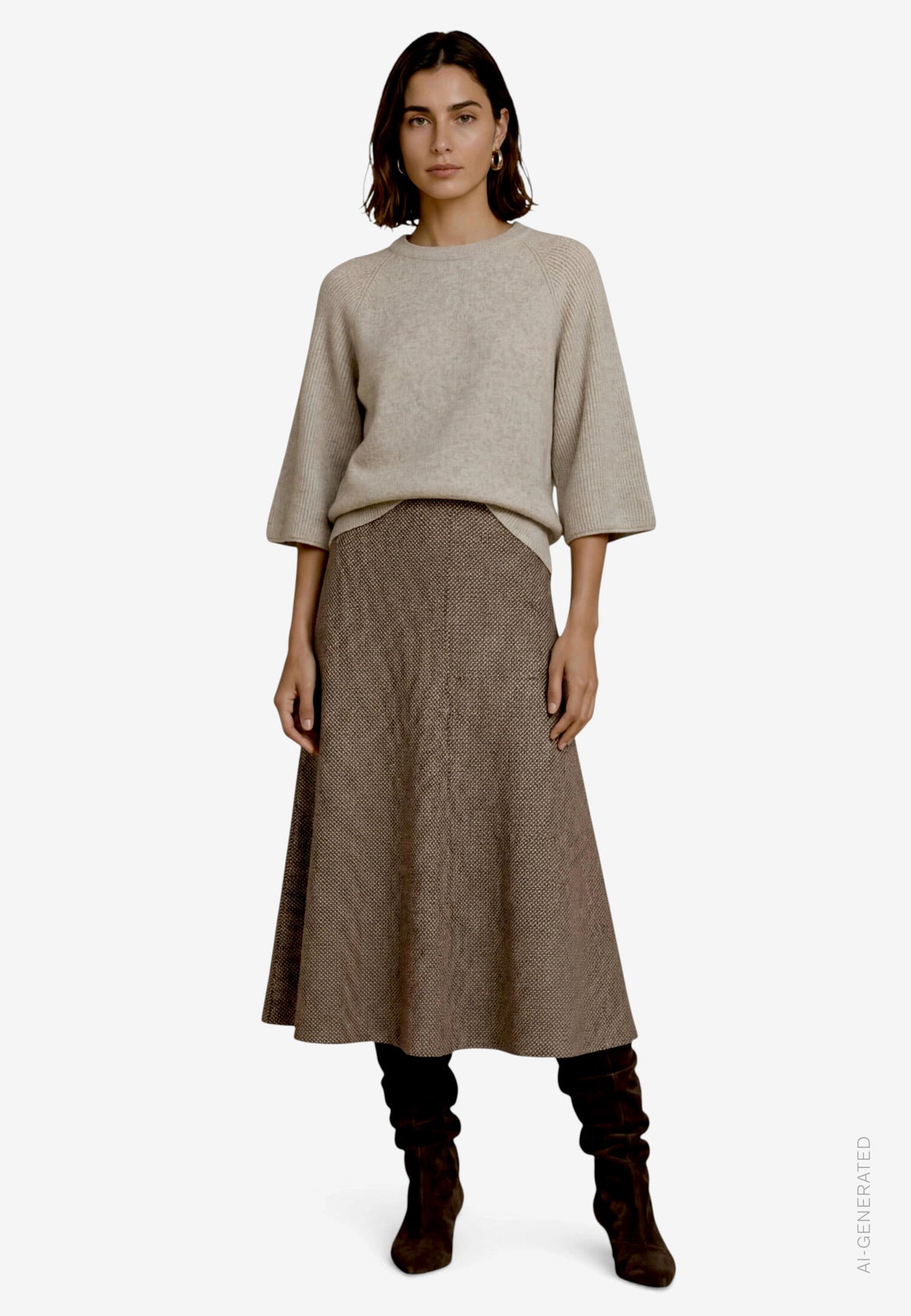 Strickpullover Kurz 3/4 Arm - 110-10004269