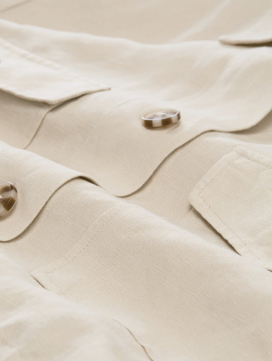 blazer jacket with linen - 1049779