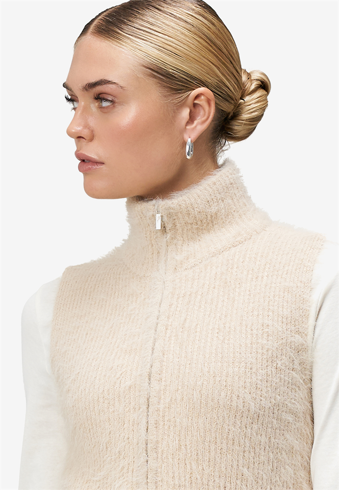 Strickjacke Kurz ohne Arm - 110-10002465