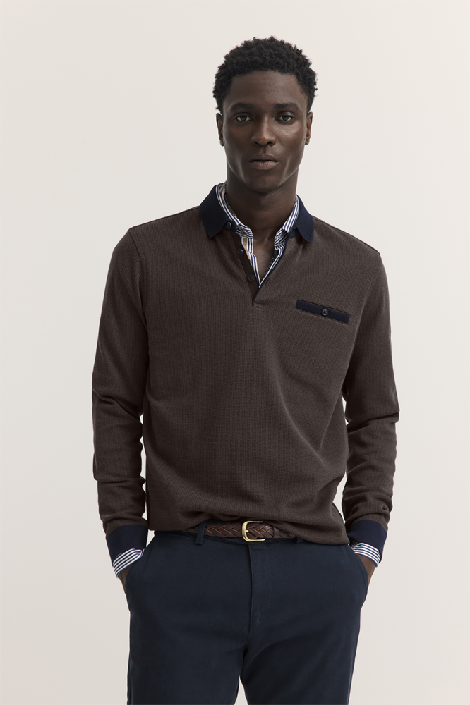 HERREN POLO 1/1 ARM - 25081F 8131