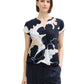 blouse printed shortsleeve - 1045238