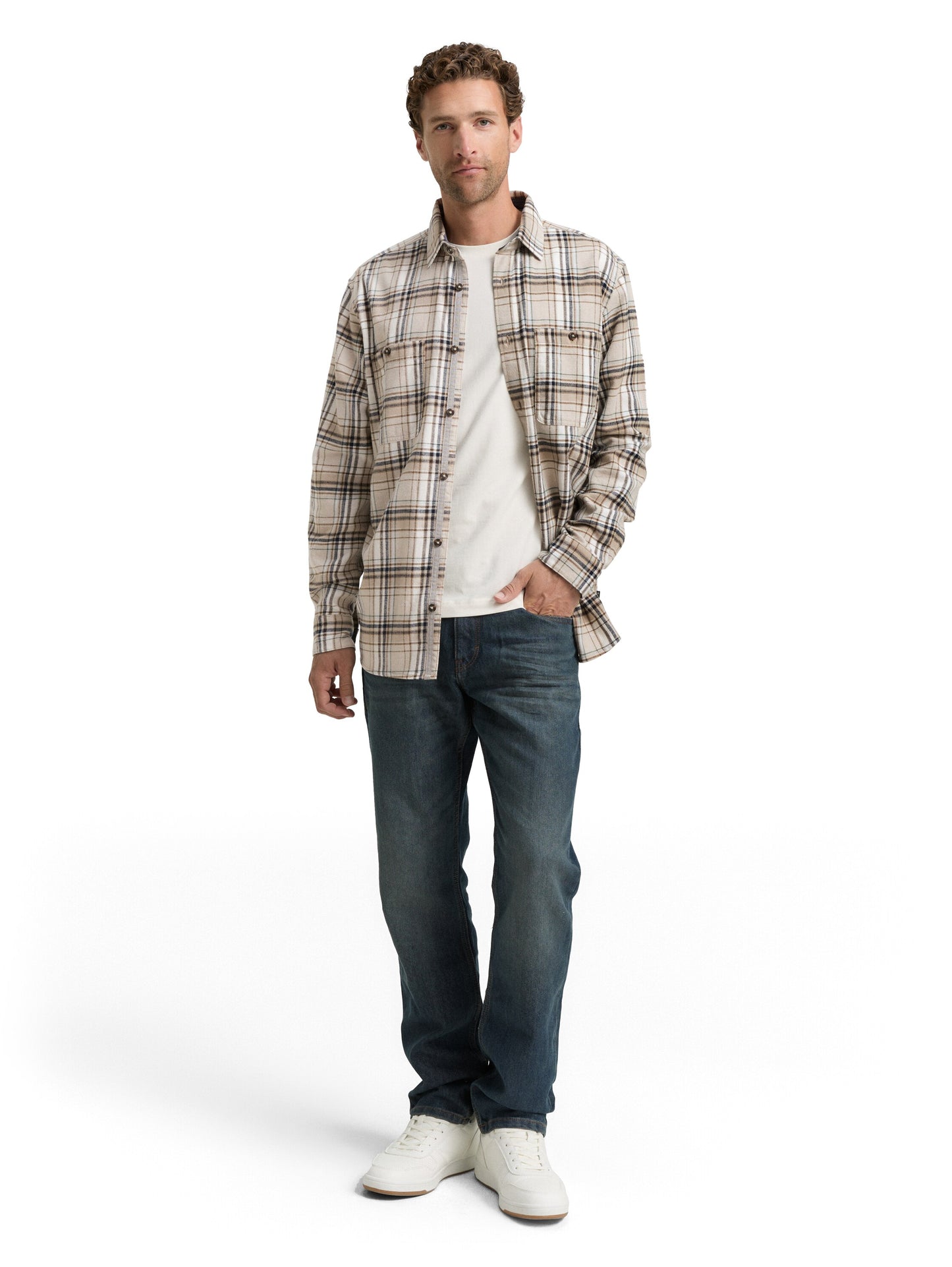 comfort checked shirt - 1047337