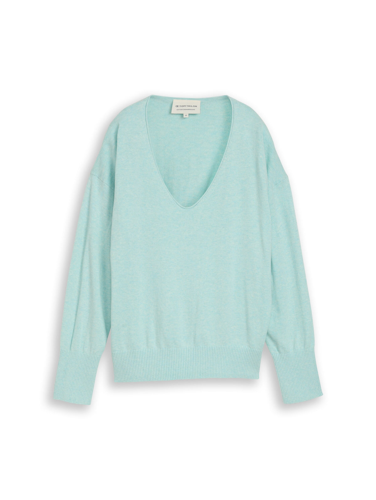 knit cashmere blend v-neck swe - 1053396
