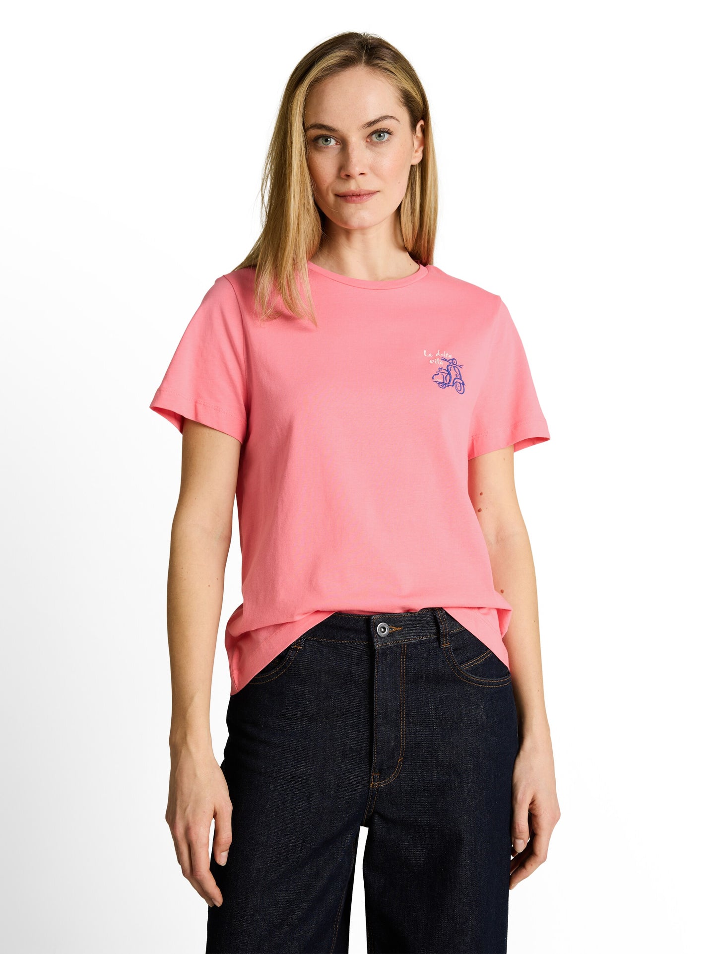 T-shirt basic crew neck print - 1050414