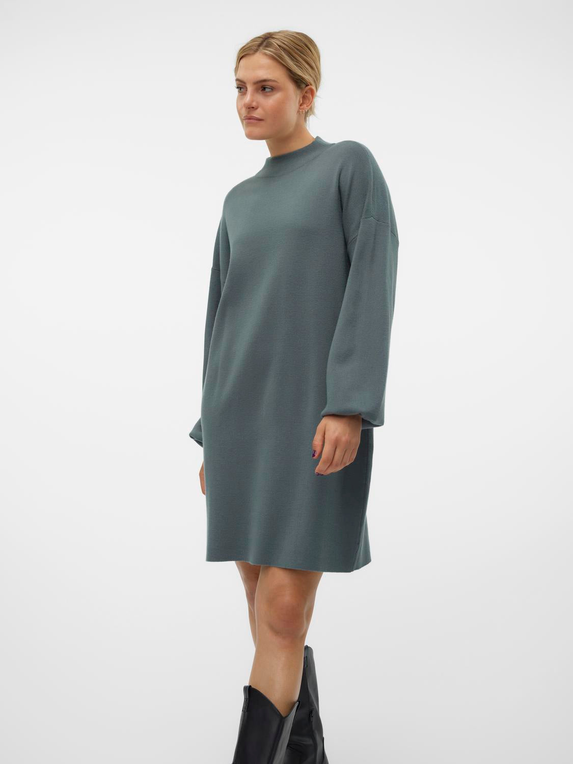 VMNANCY LS FUNNELNECK DRESS NOOS - 10249116