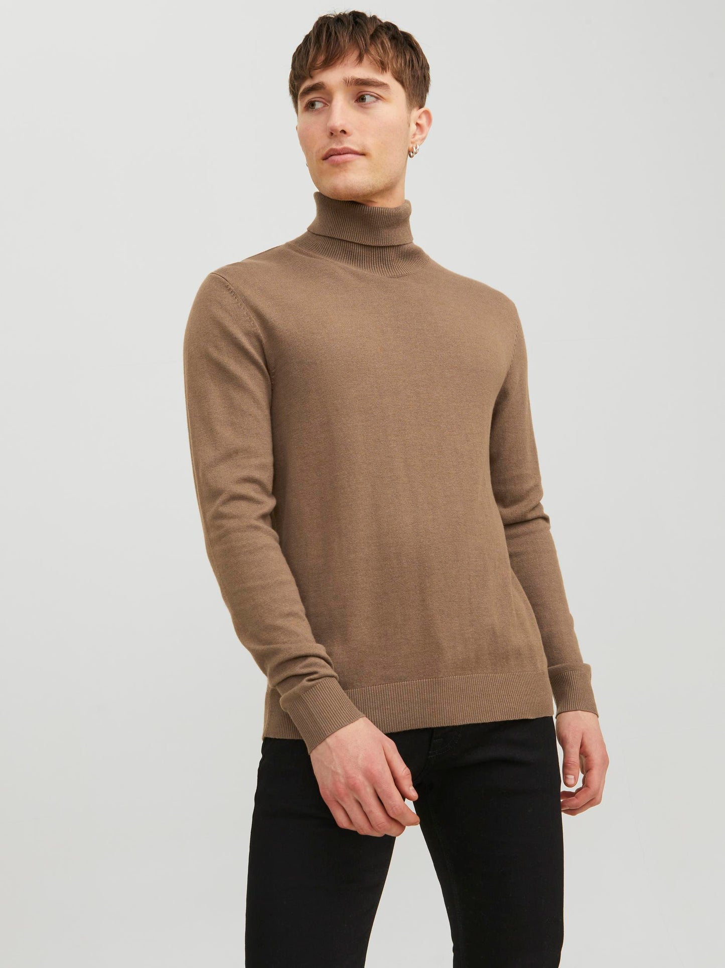 JJEEMIL KNIT ROLL NECK NOOS - 12157417