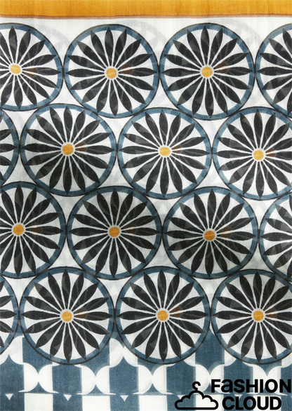 Scarf, woven, cotton-modal, various - 504819502057