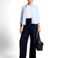 linen loose fit wide leg pants - 1050573