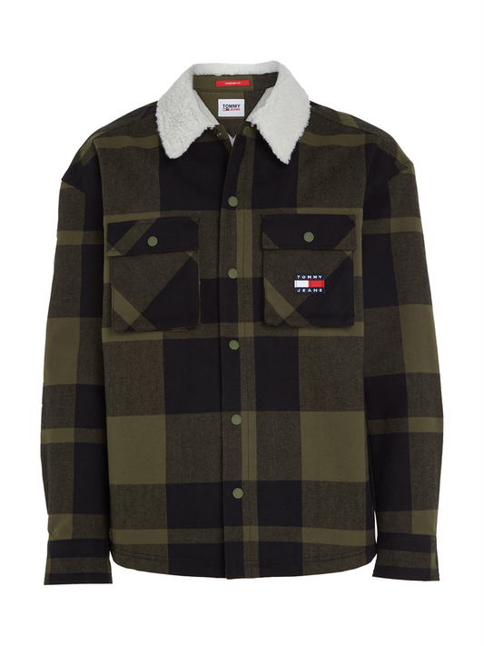 TJM CHECK SHERPA LINED OVERSHIRT - DM0DM17250