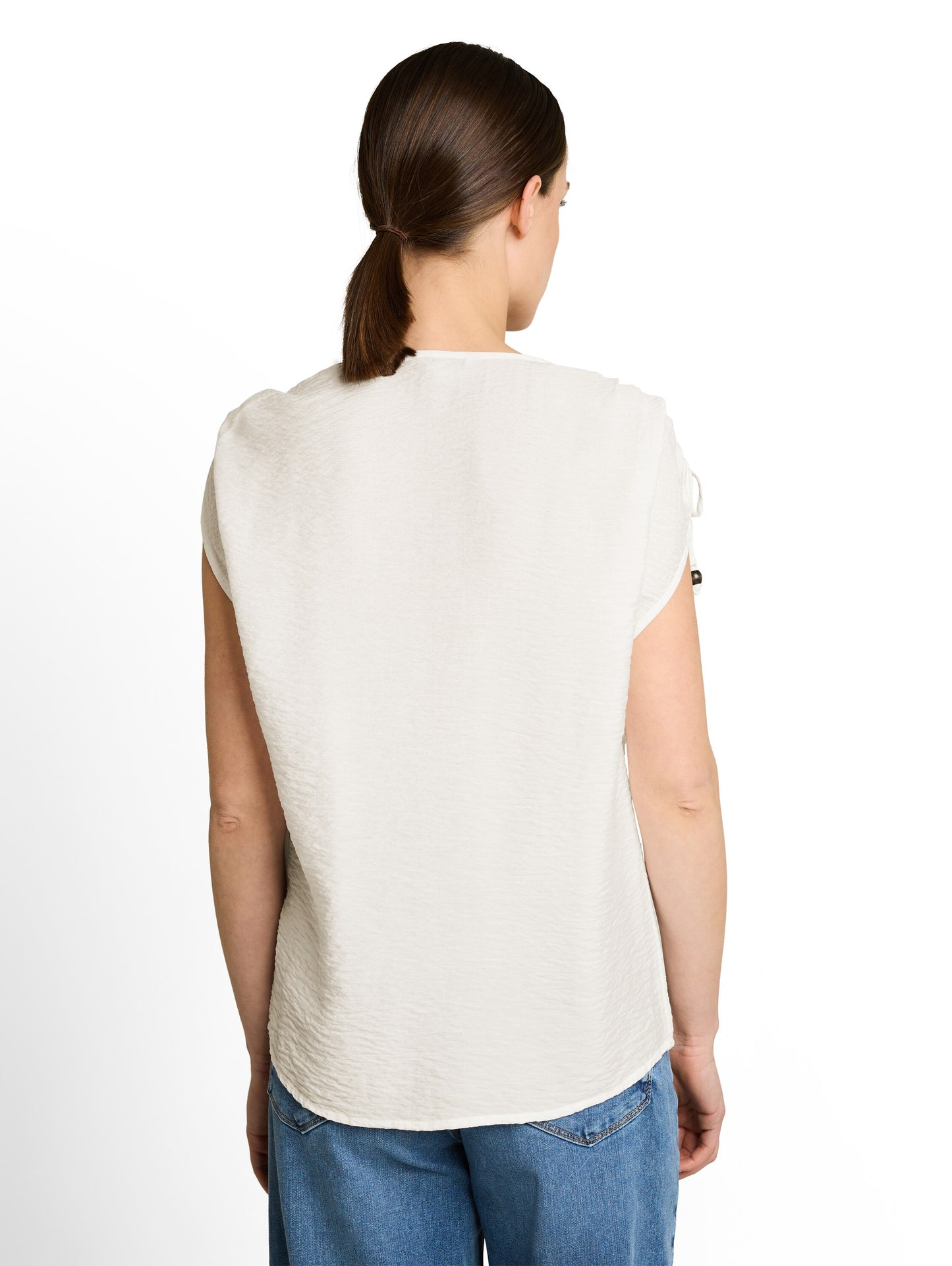 blouse top with gathering - 1051085
