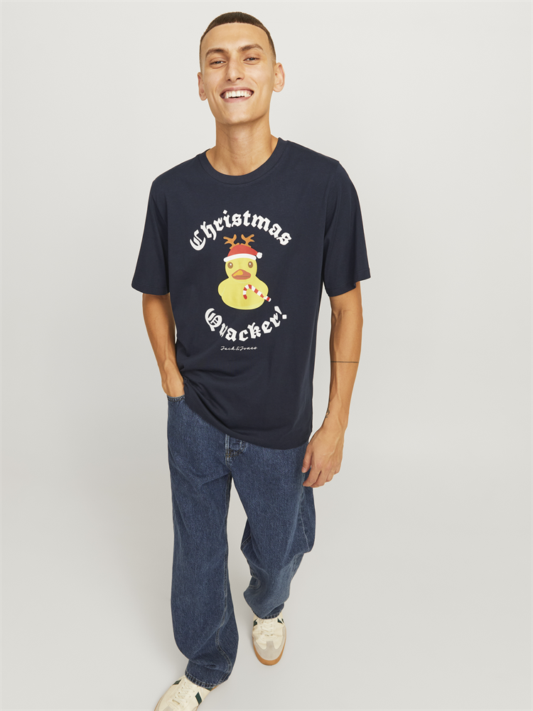 JJXMAS FUNNY TEE SS CREW NECK - 12265357