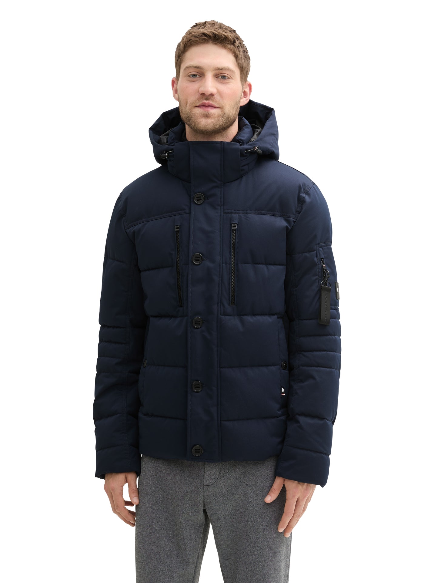 puffer jacket with hood - 1041323