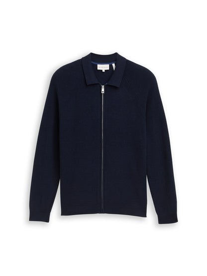 soft knit zip jacket - 1048781