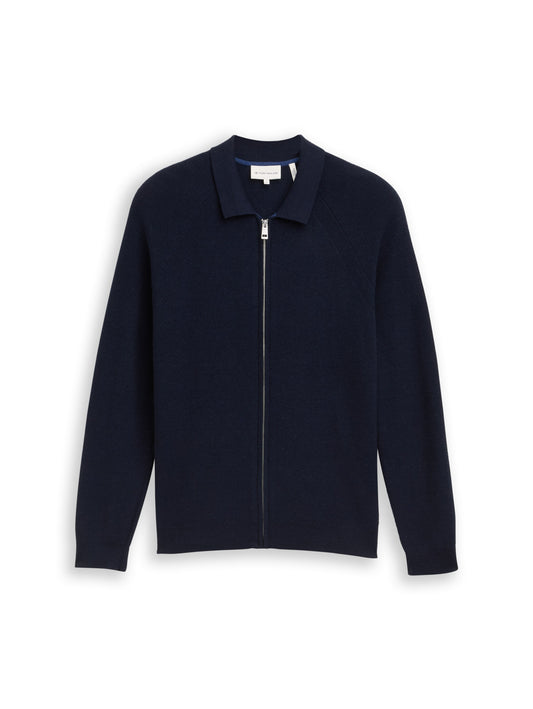 soft knit zip jacket - 1048781