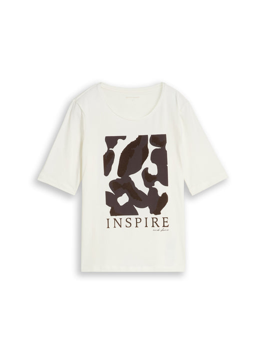 T-shirt feminine basic with pr - 1052863