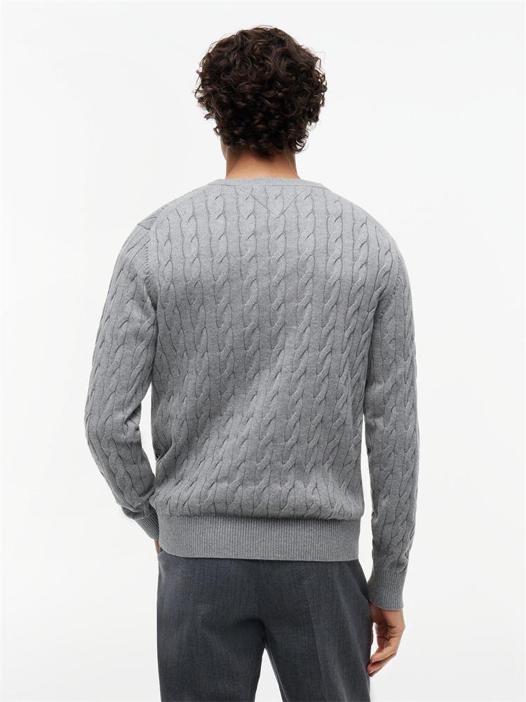 CLASSIC COTTON CABLE CREW NECK - MW0MW33132