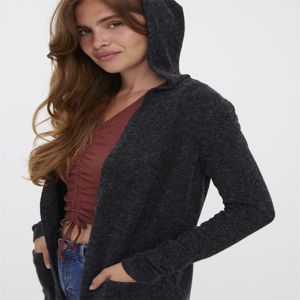 VMDOFFY LS OPEN HOOD CARDIGAN GA NO - 10235948