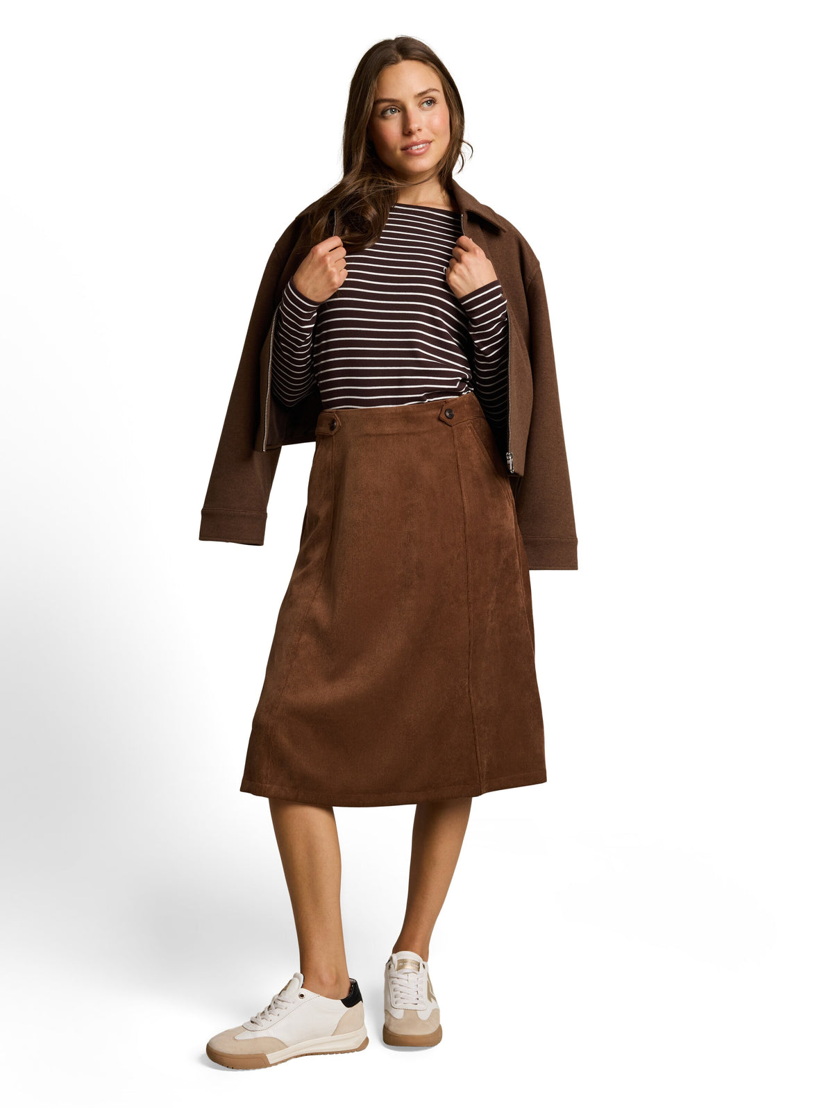 skirt corduroy A-shape - 1053064