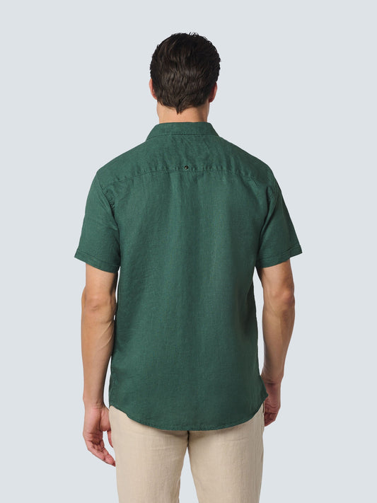 Shirt Short Sleeve Linen Solid - 23480336SN