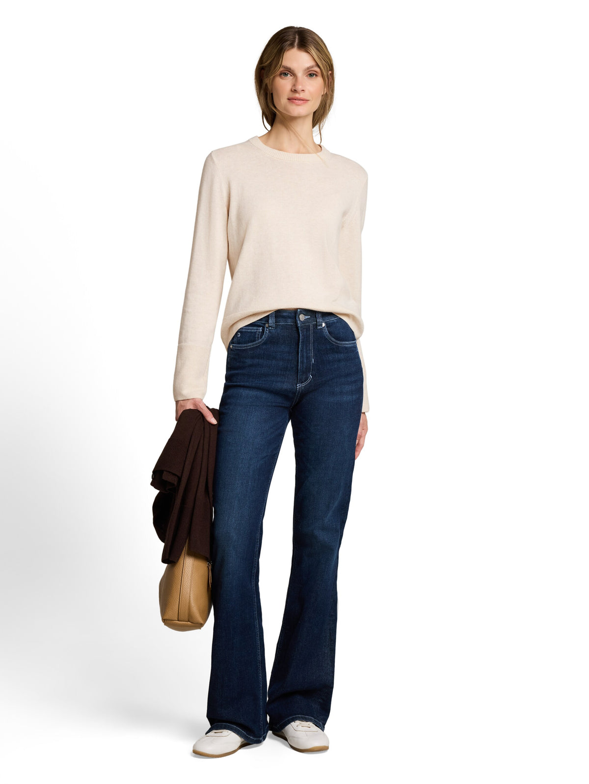 knit cashmere blend crewneck s - 1053393