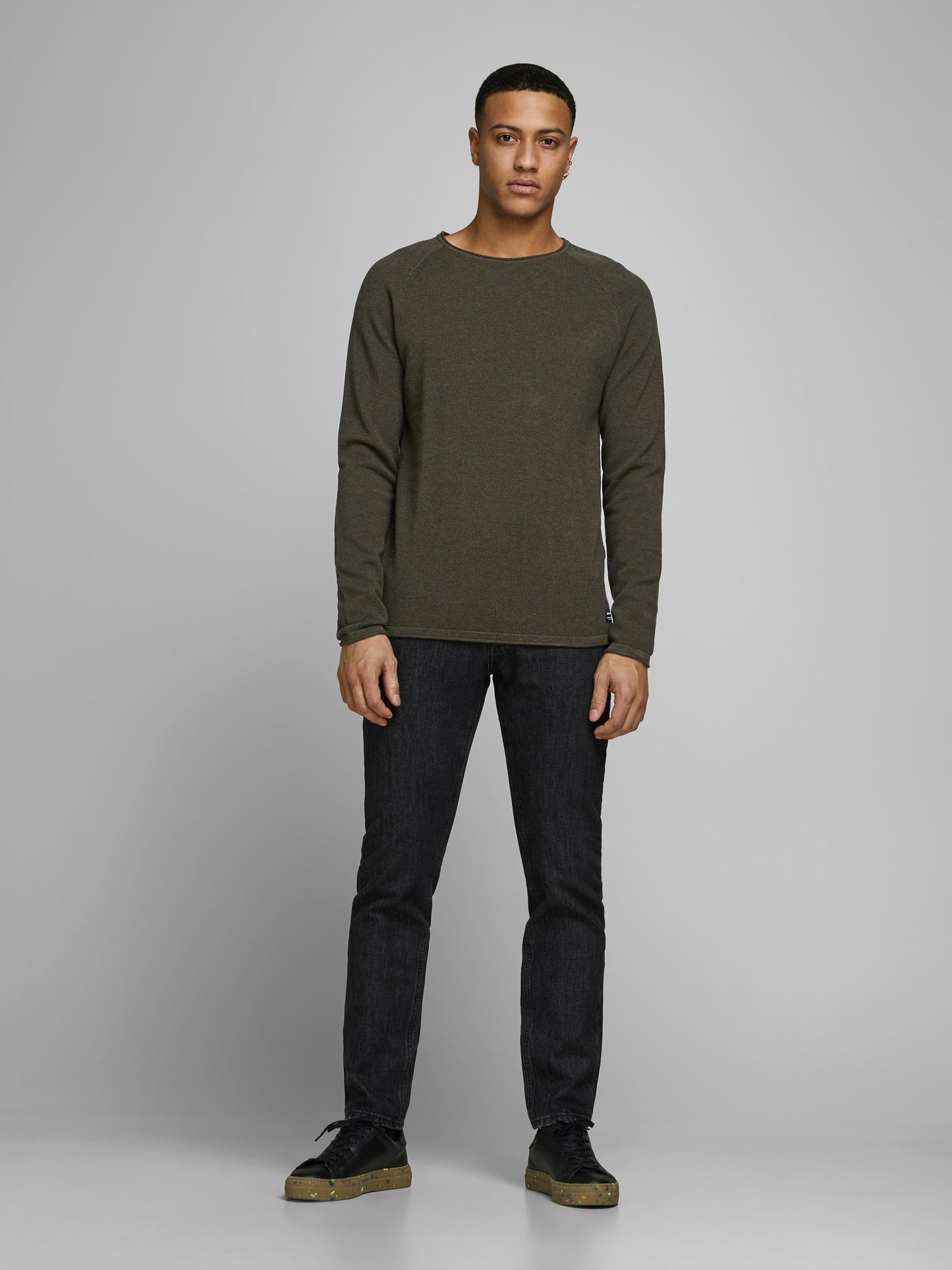 JJEHILL KNIT CREW NECK NOOS - 12157321