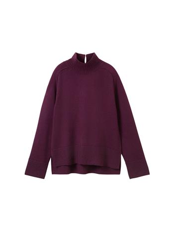 knit cosy mock-neck - 1042983