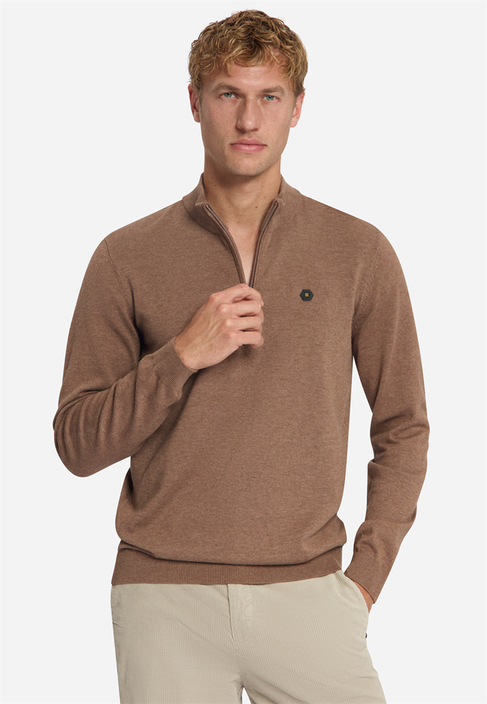 Pullover Half Zip Melange - 33210895SN
