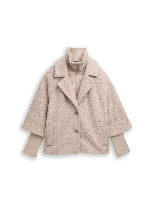 bouclÃ© cape jacket - 1046602