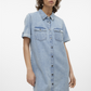 VMJENNIE SS SHORT DENIM DRESS GA NO - 10309665