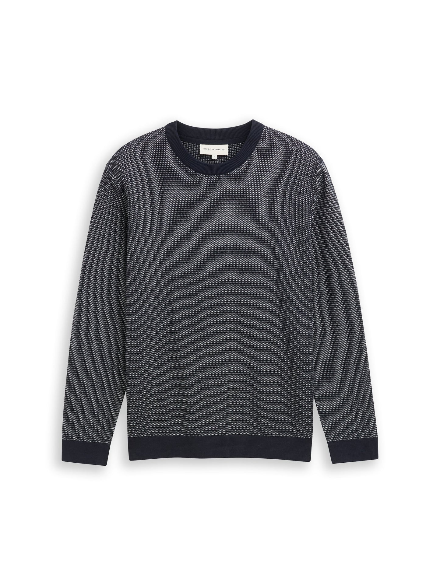 fine structure knit pullover - 1049372