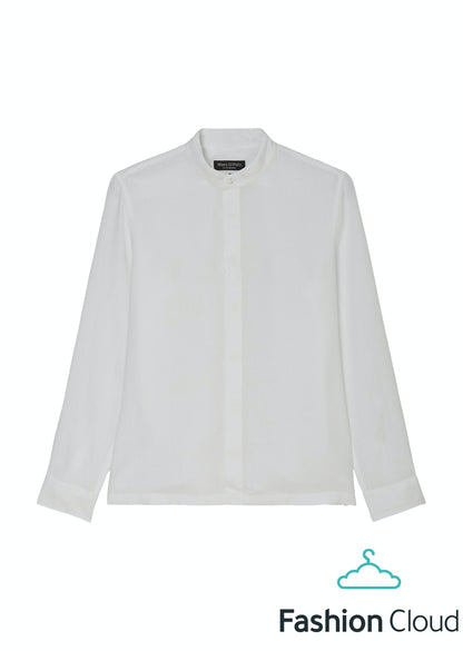 Stand up collar, long sleeve, linen - M23742842358